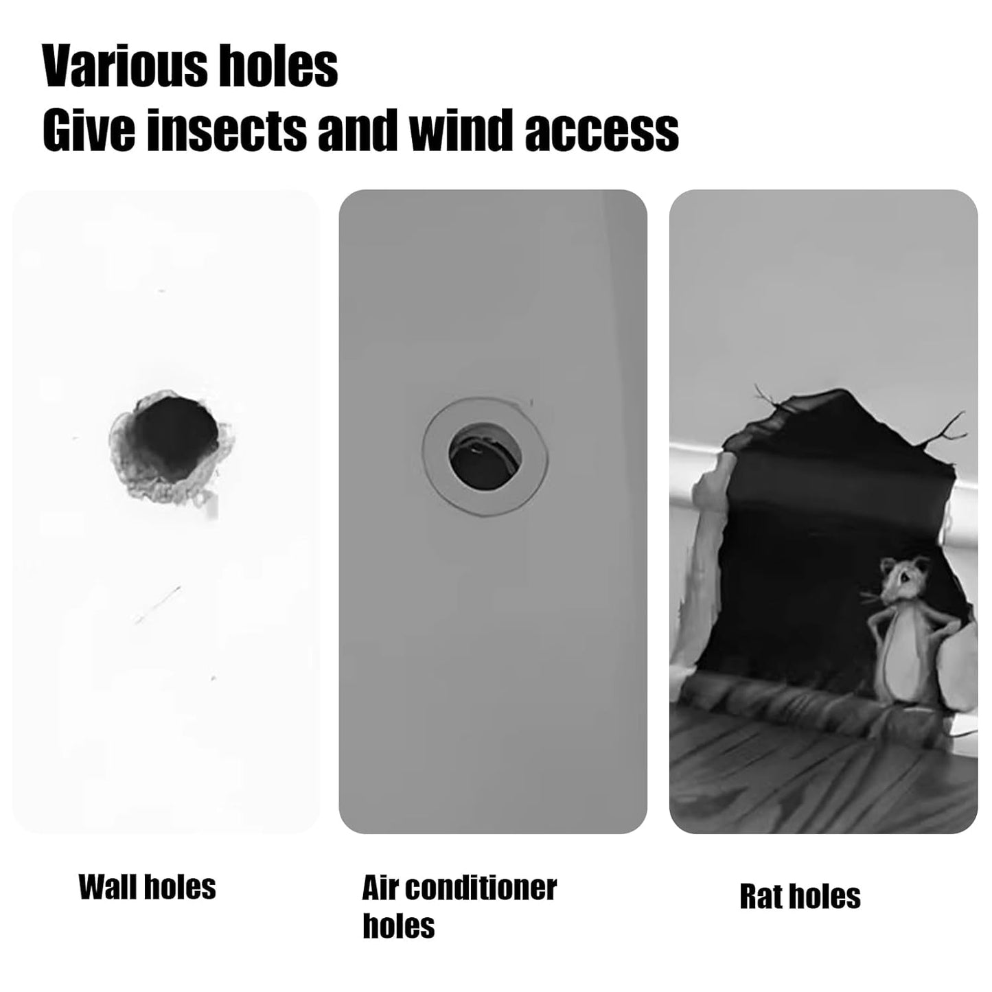 5pcs Faster Drying Moldable Sealant Clays for Drain Pipe Connection, Holes & Gaps