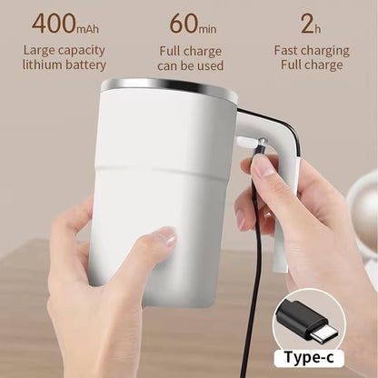 Electric Coffee Self Mixing Mug - Waterproof Rechargeable Automatic Magnetic Cup For Coffee