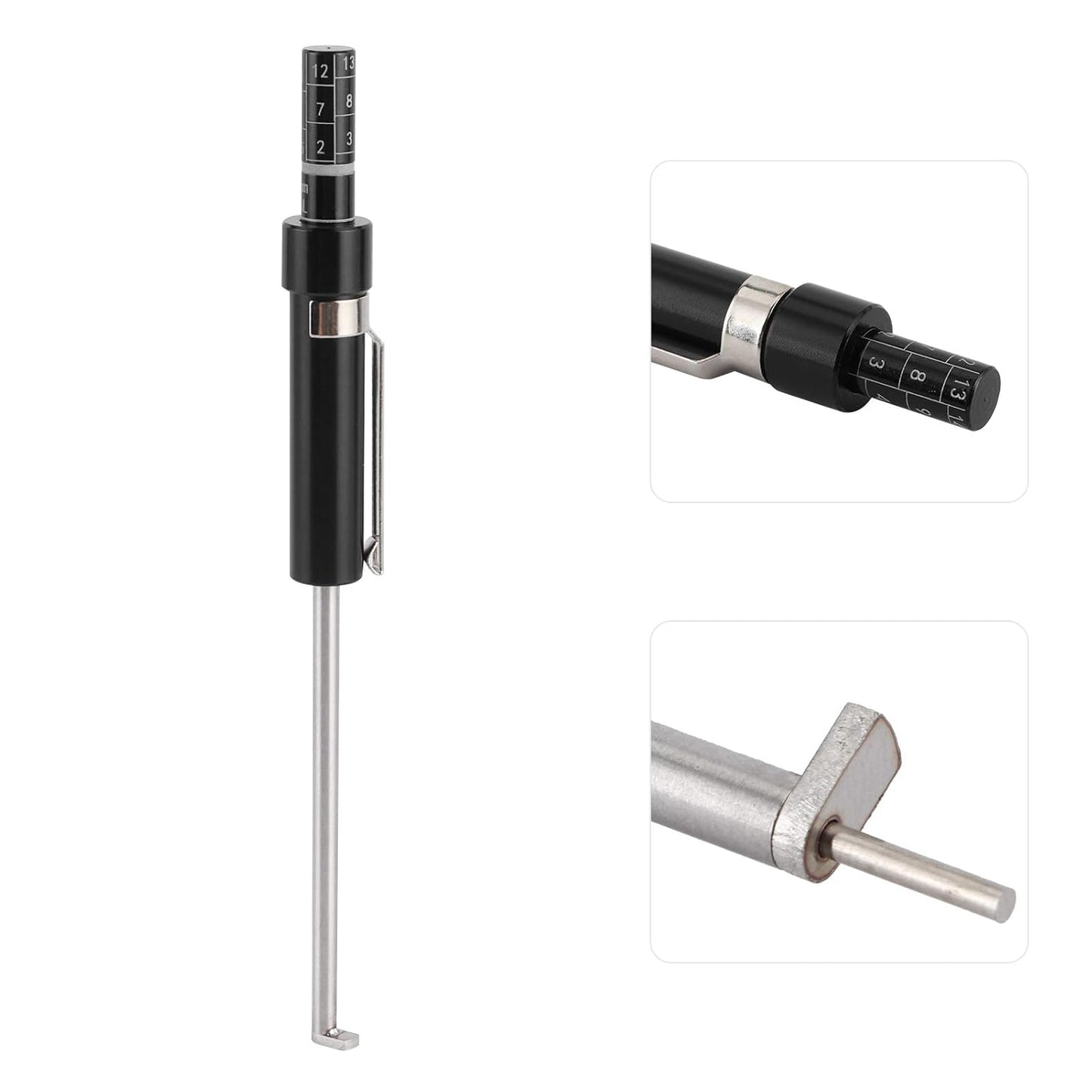 Car Brake Pad Thickness Gauge Measure Tool with Scale