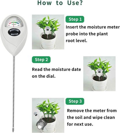 Soil Moisture Monitor for House Plants, Soil Hygrometer Moisture Sensor for Indoor & Outdoor