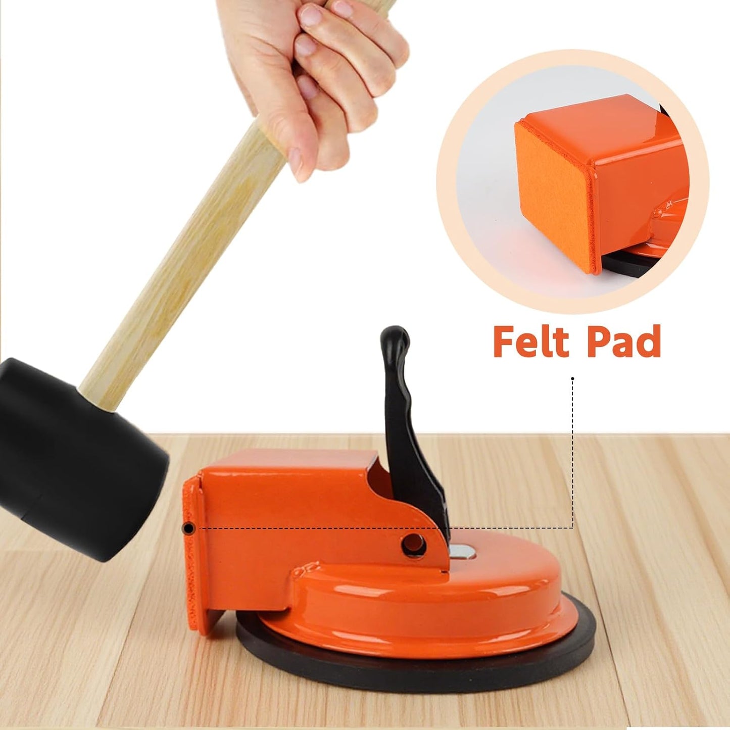 Heavy Duty Flooring Gap Repair Tool – Suction Cup Plank Grabber for Wood, Laminate, Tile