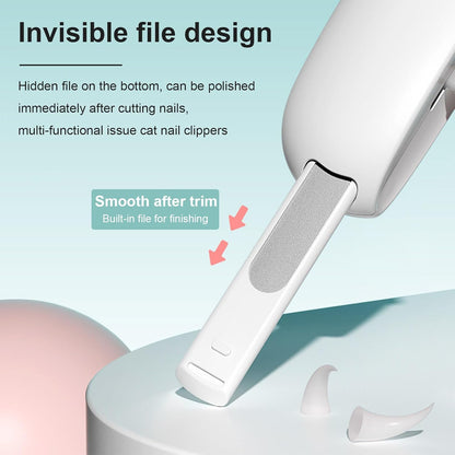 Pet Nail Clipper with Catcher Safe Cut Nail Trimmer for Cats Kittens Small Pets No Mess Nail Clippers