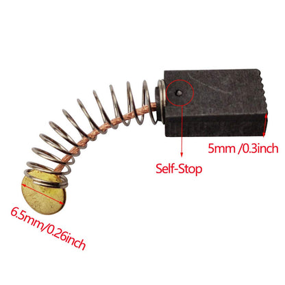 50 Pack Electric Motor Carbon Brushes for Drill, Electric Planer, Trimmer Motor