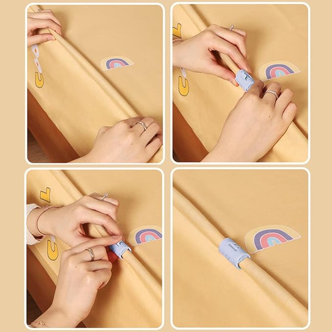12 PCS Bed Sheet Grippers Duvet Cover Clips Sheet Clips for Bedding Sheet Holder