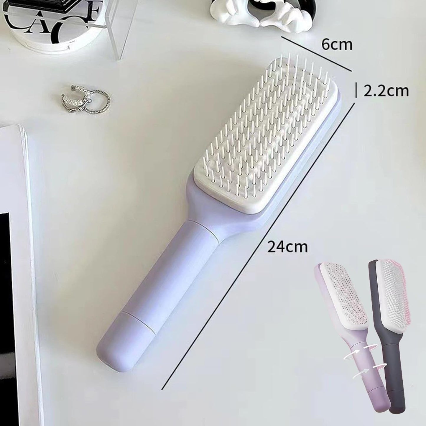 Self Cleaning Hair Brush, 2026 New Anti-Static Hair Brush