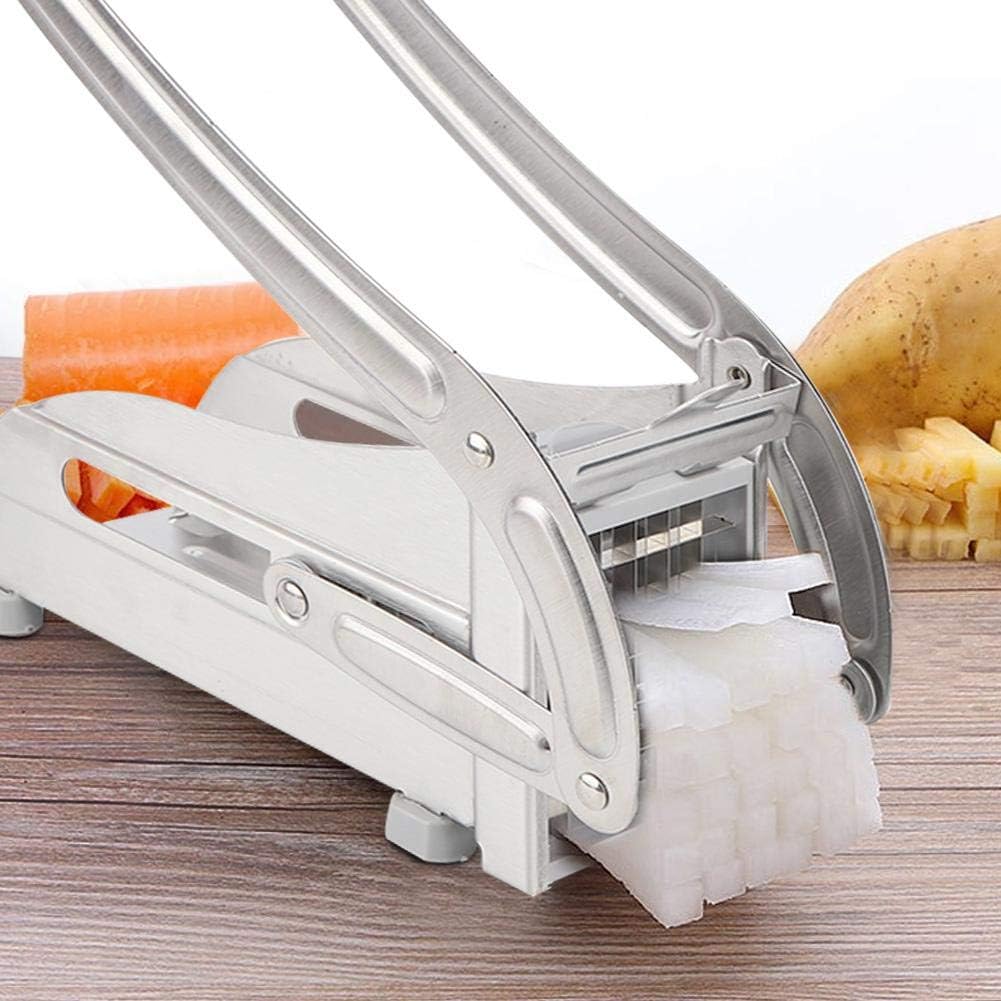 Stainless Steel Potato Cutter with Non-Slip Feet, 2 Blade Size