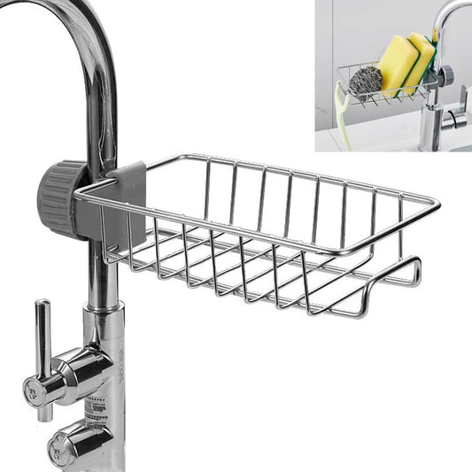 Kitchen Sink Caddy Organizer Over Faucet Sponge Holder