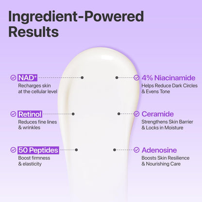 NAD+ Retinol Volumetox Eye Cream: Firming & Wrinkle Treatment
