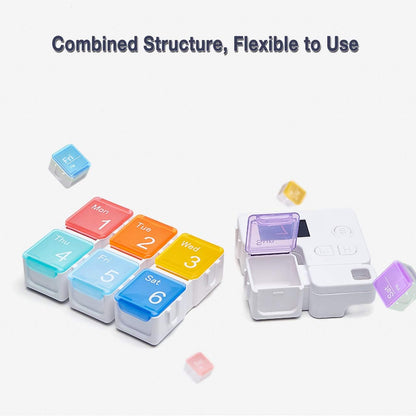 7 Days Pill Dispenser Organizer with Reminder Alarm