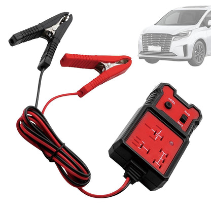 12-24V Automotive Relay Tester Kit with Test Leads, Fuse & Socket Tester, Signal Light for Car Battery Diagnostics
