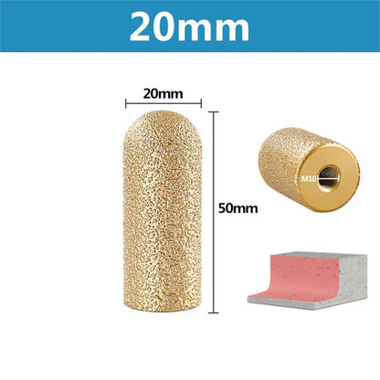 20/30mm Diamond Vacuum Brazed Round Grinding Head