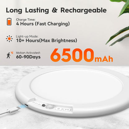 Rechargeable Motion Sensor Ceiling Light, Wireless Ceiling Lights Battery Operated Closet Light with Remote