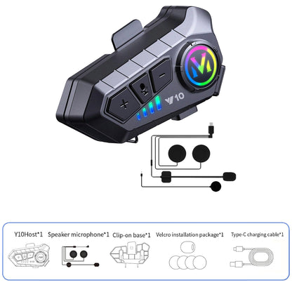 Motorcycle Waterproof Bluetooth Helmet Headset with Noise Cancellation