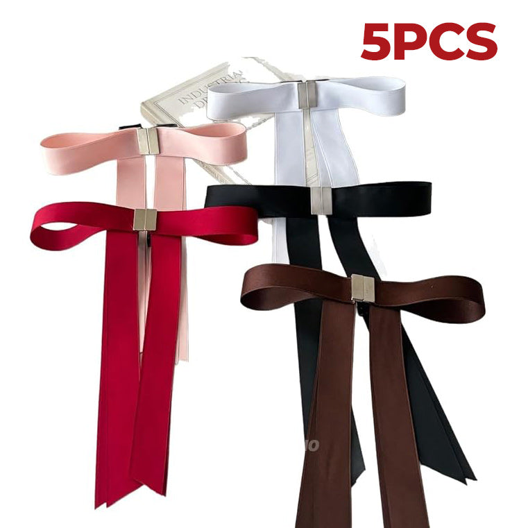 5pcs Magnetic Bow Clips Set for Styling - Seamless 2-in-1 Design