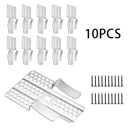 Drywall Repair Clips - 10pcs Drywall Fastener Clips with 20 Screws Fits 1/2