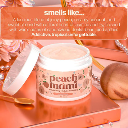 Peach Mami Firming Body Cream - Hydrating Saggy Skin Tightening Cream and Anti Cellulite Lotion