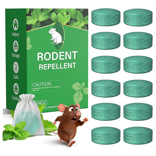 12pcs/box Peppermint Lemon Oil Mice Repellent