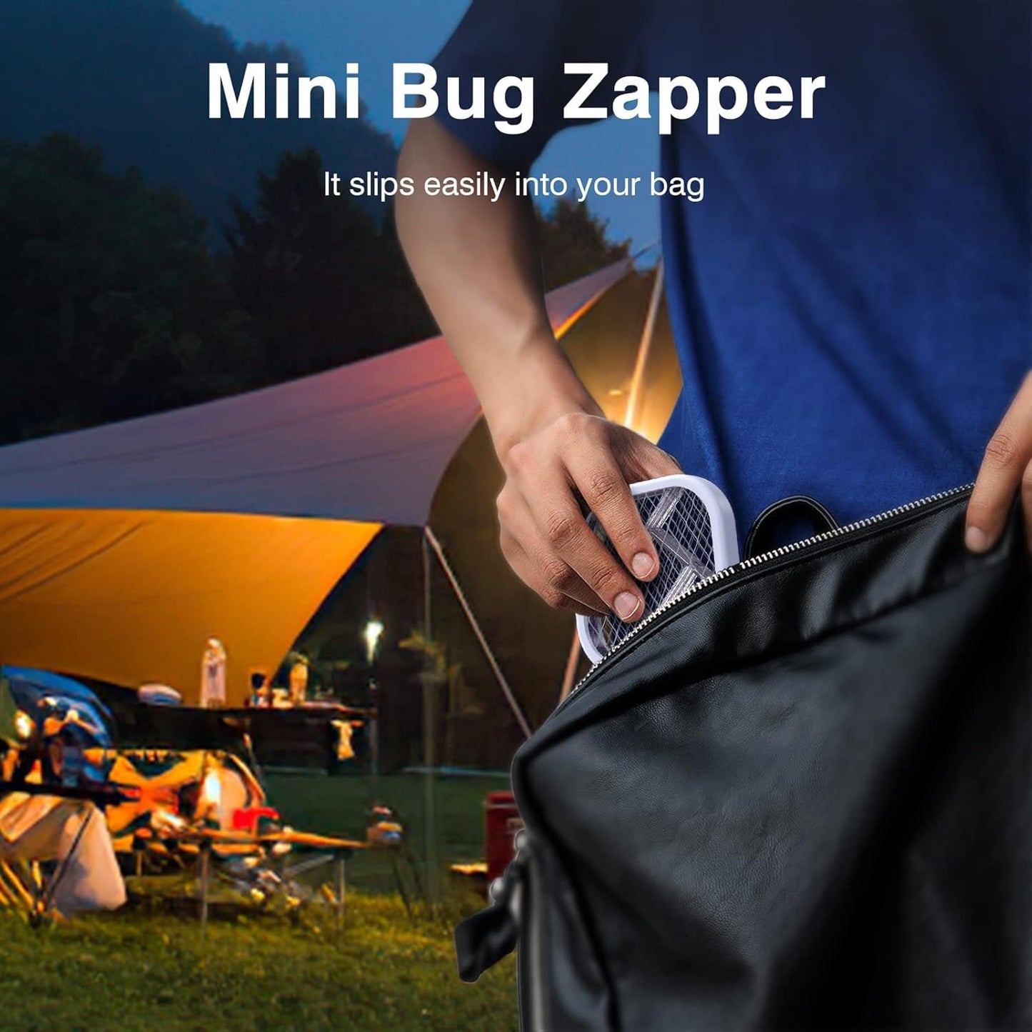 USB Mini Mosquito Swatter, Mini Mosquito Killer Bat Portable Bug