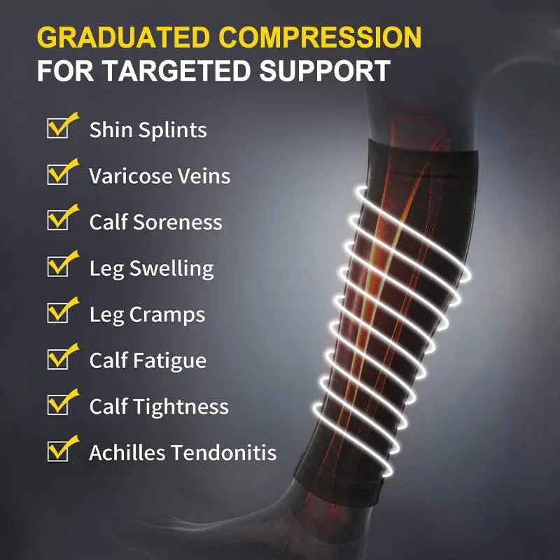 3-Pair Calf Compression Socks