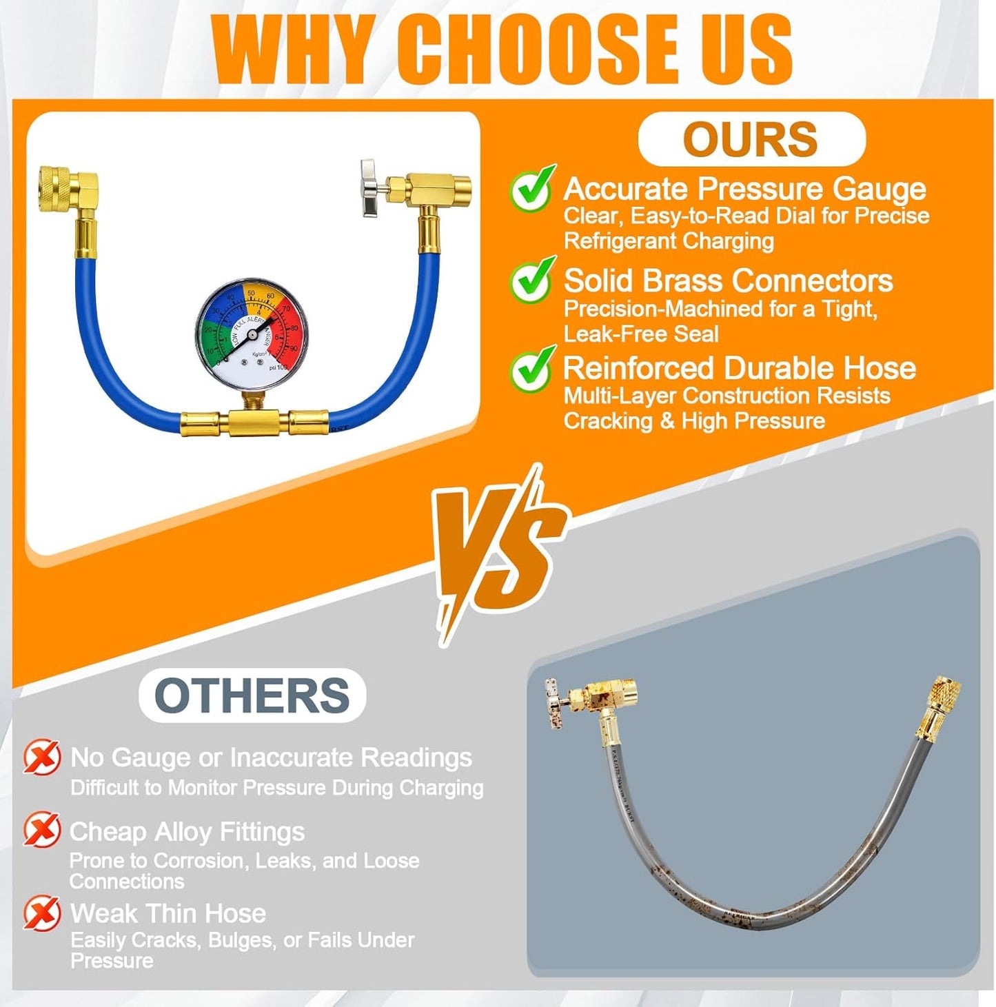 AC Refrigerant Charge Hose Kit