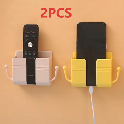 2PCS Mobile phone holder mounted on self-adhesive wall