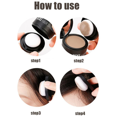 Unisex Root Cover Up Powder: Fine Texture, Smudge-Proof & Natural Forehead Filler