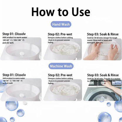 Active Oxygen Cleaning Tabs - No Scrub Shoe & Fabric Stain Remover, Whitening & Deodorizing (18 Tabs)