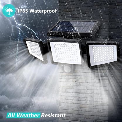 Solar Outdoor Lighting with Remote Control – Motion Sensor LED Wall Light