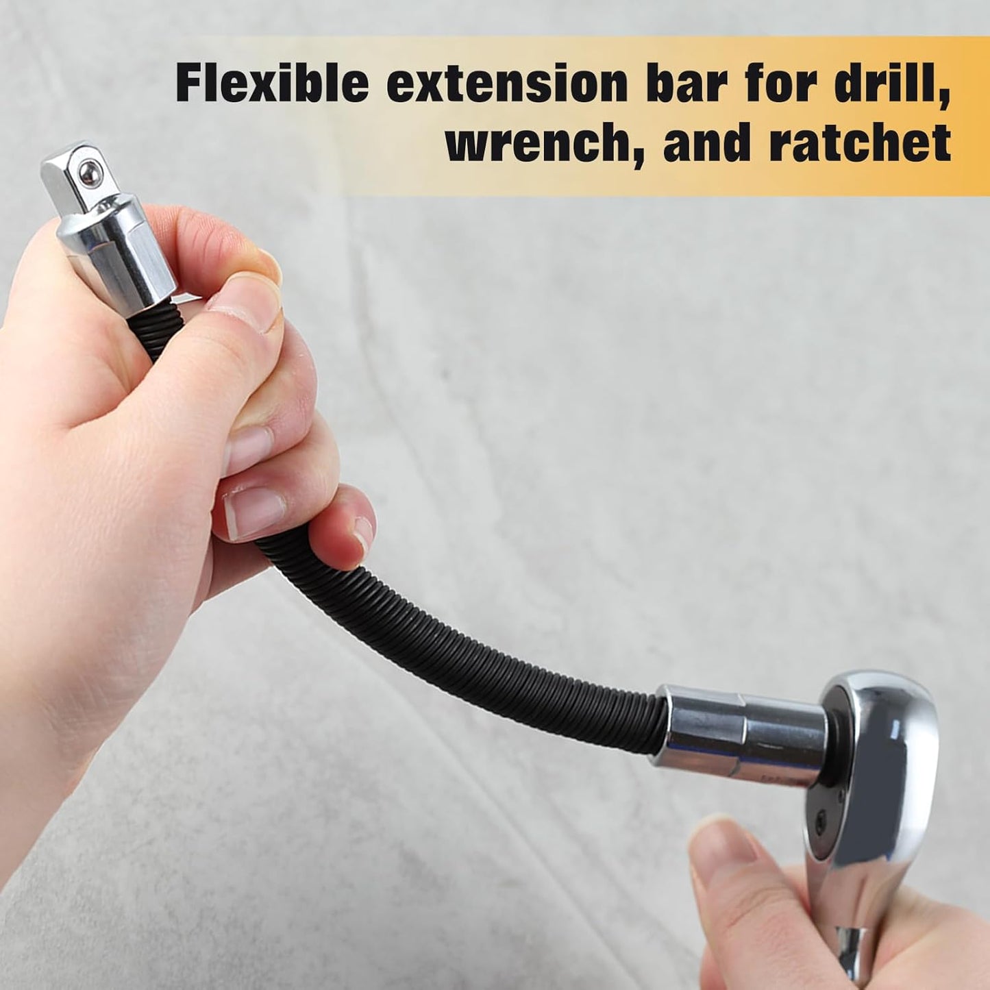Square Drive Flexible Long Socket Extension Ratchet