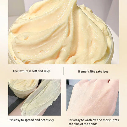 Sake Lees Hand Mask - Silky Smooth Formula for Hand Skin Care & Moisturization
