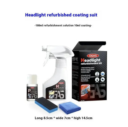 No Polishing,Atomization Cleaning,Car Headlight Renovation Repair Liquid,Car light Crystal Plating Liquid yellowing