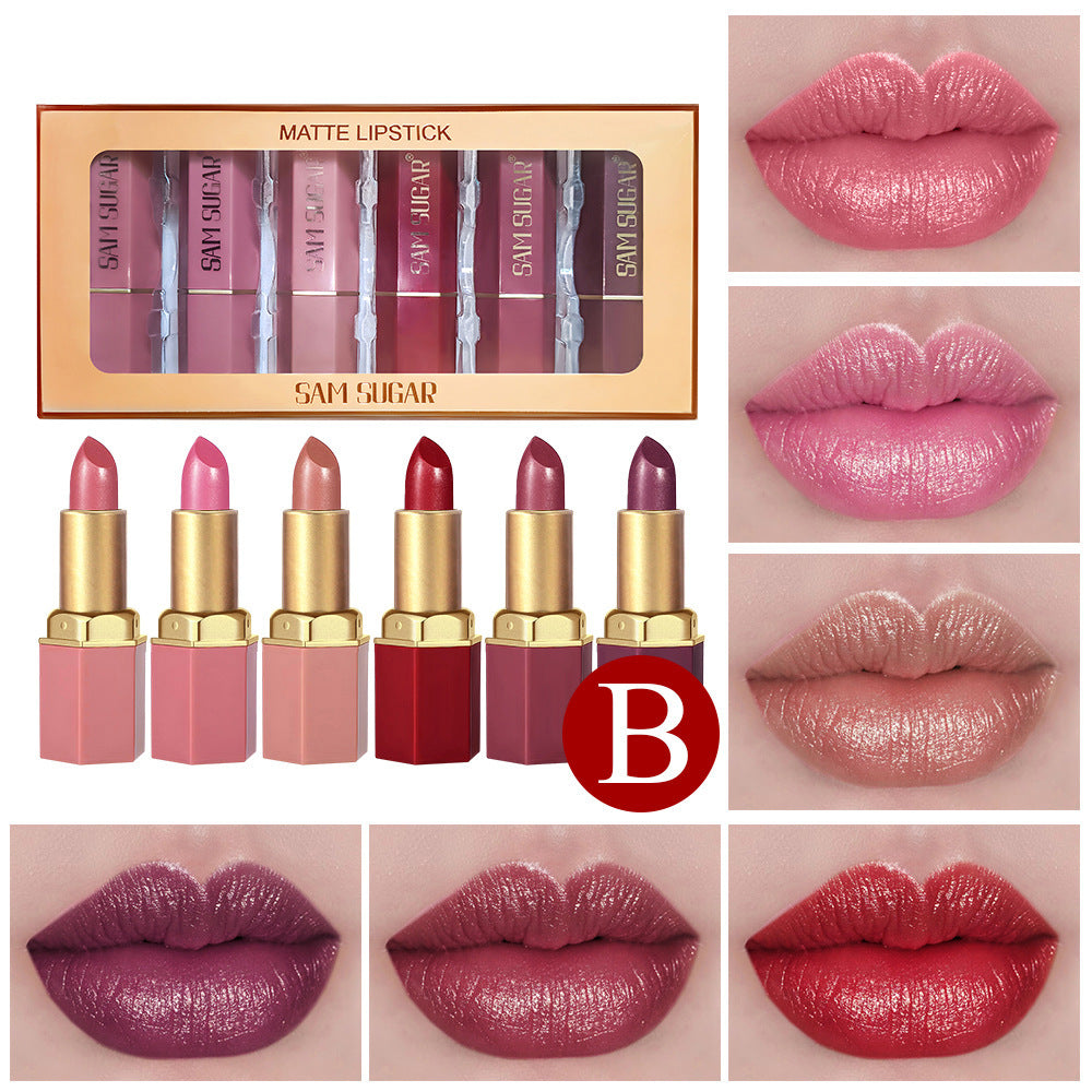 6-Piece Long-Lasting Matte Lipstick Set
