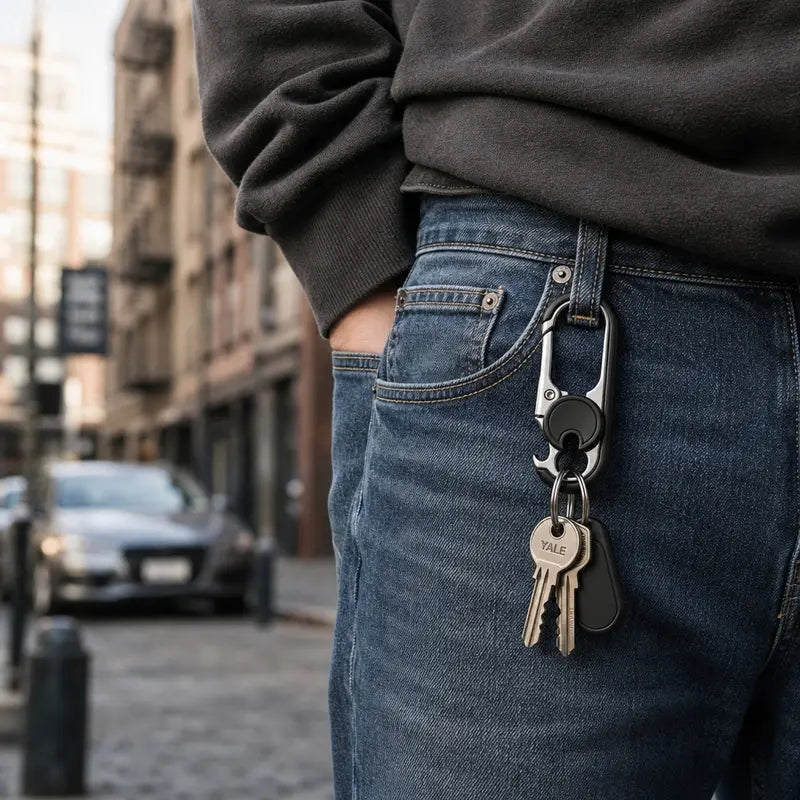 3PCS Bottle Opener Keychain for Men&Women - Multifunctional Stainless Steel Car Key Ring