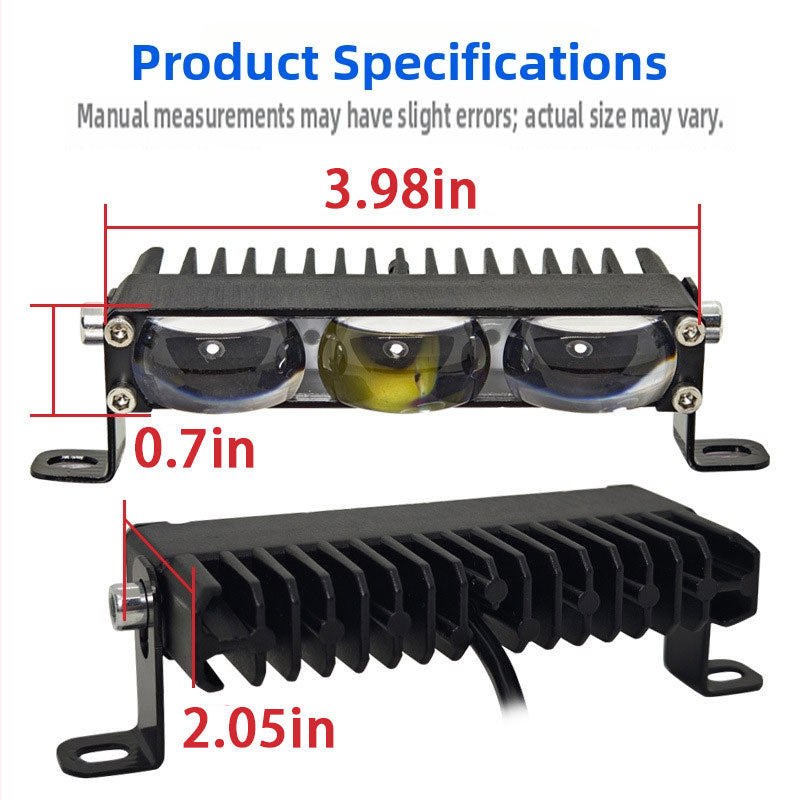 Mini LED Headlight Bumper Fog Lamps Projector Lens Car Light