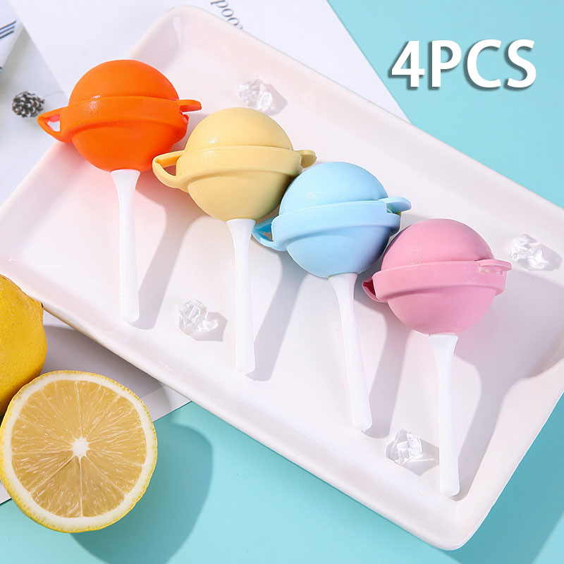 4PCS Silicone Lollipop Ice Cream Mold