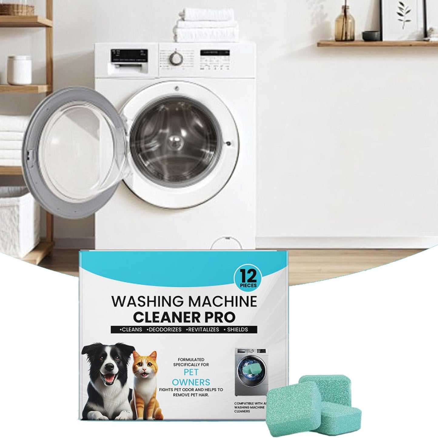 Washing Machine Cleaner Tablets - 12 pcs for a 6 Month Supply