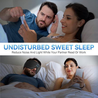 Sleeping Headphones With Adjustable Ultra Thin Stereo Speakers Microphone Hands Free