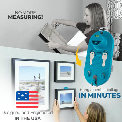 All-in-One Picture Hanging Kit - Picture Leveling and Hanging Tool with 85-Piece Hanging Essentials