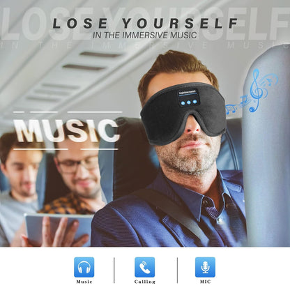 Sleeping Headphones With Adjustable Ultra Thin Stereo Speakers Microphone Hands Free