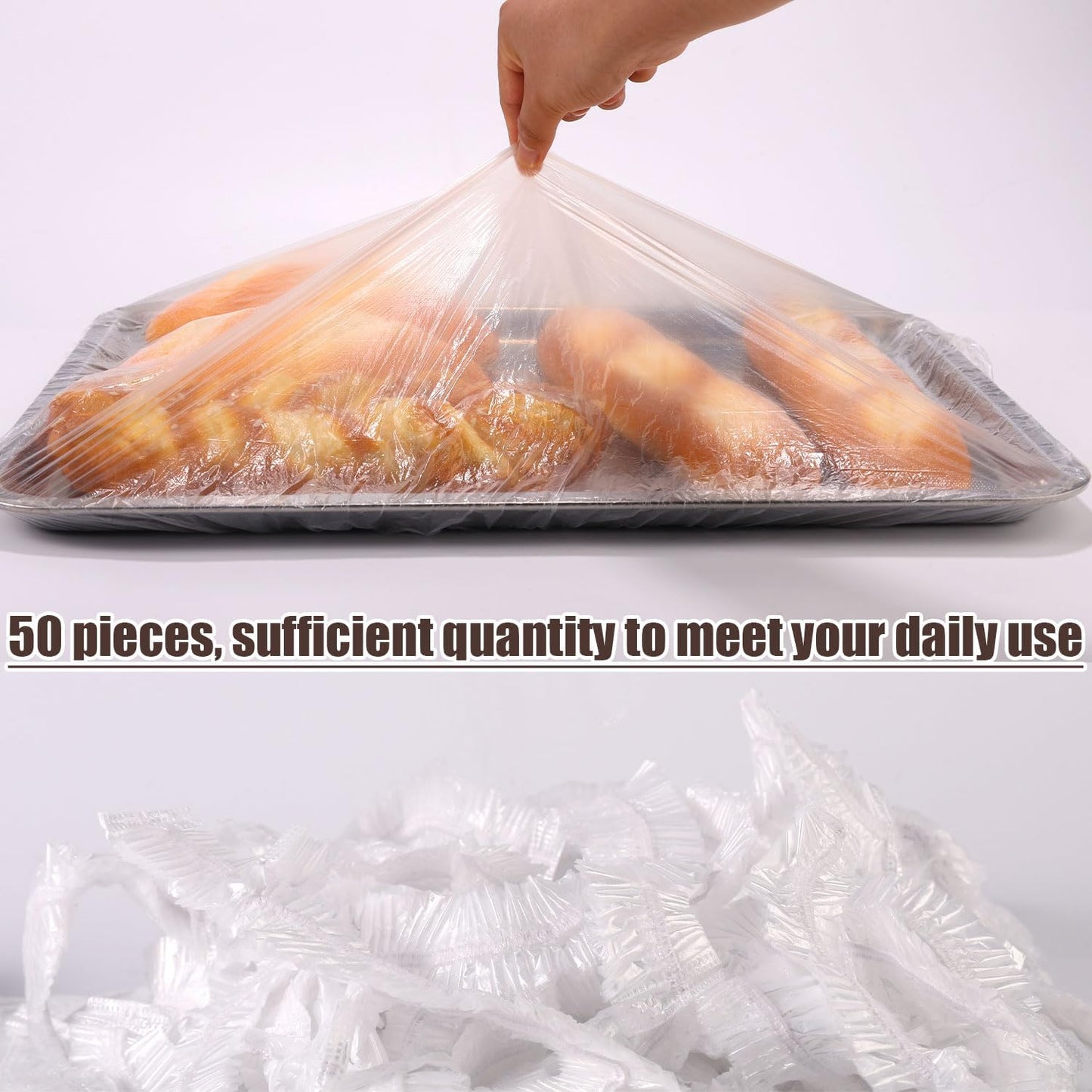 50Pcs Extra Large Bowl Covers For Bread Proofing