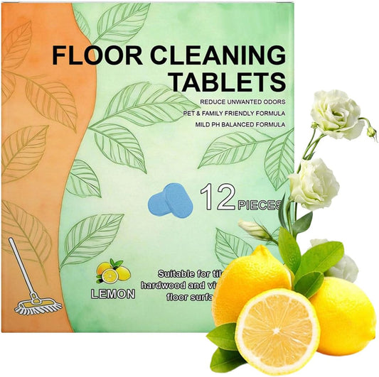 12pcs Floor Cleaner Tablets Hard Floor Cleaner Tablets