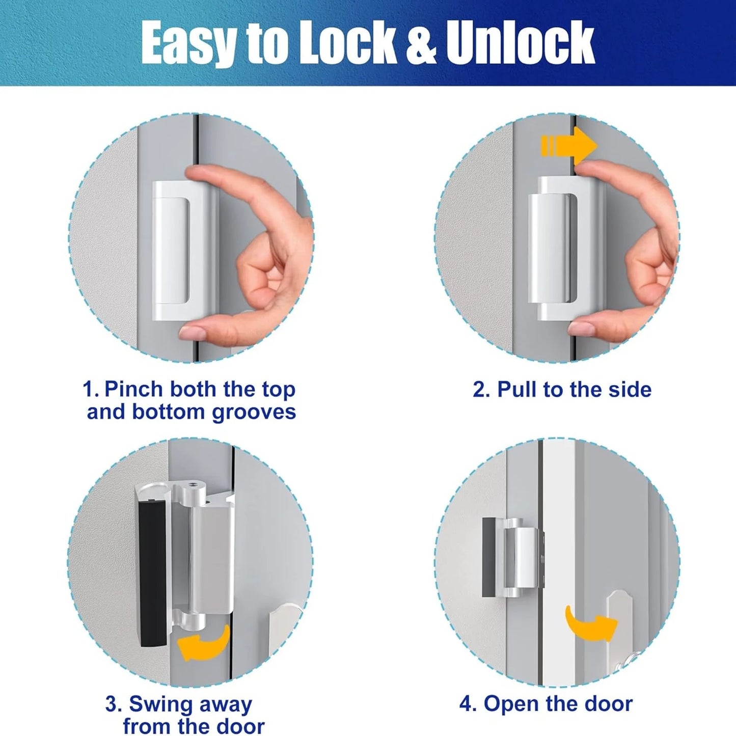 New Home Security Door Lock Reinforcement Proof Door Locks