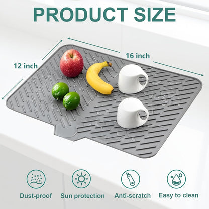 Heat-resistant Silicone Mat for Kitchen Counter or Sink