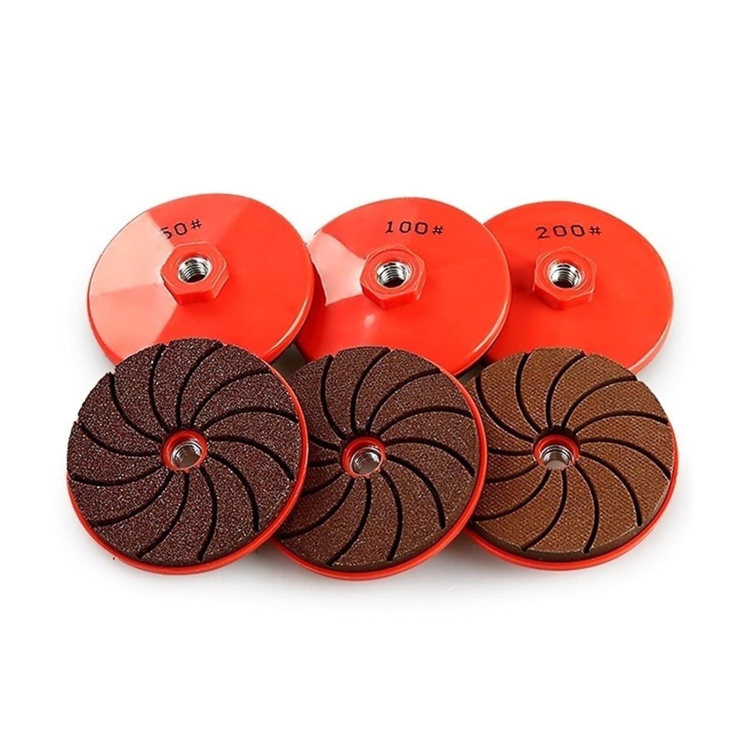 3Pcs Integrated Polishing Angle Grinder Disc,50/100/200 Grit