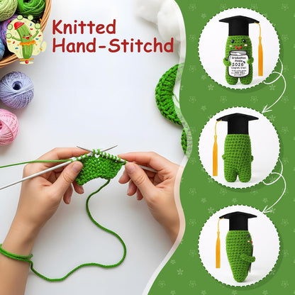 Graduation Gifts Graduation Decorations 2026 Pickle Funny Handmade Crochet Grad Gifts