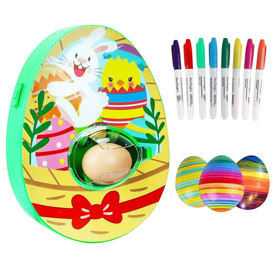 Egg Decorating Spinner, Easter Egg Decorator Kit, 3 Eggs 8 Markers