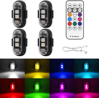 Multi-Use Wireless Strobe Safety Lights with Remote