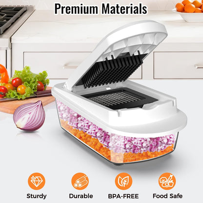 All-in-1 Vegetable Chopper Mandoline Slicer with Container