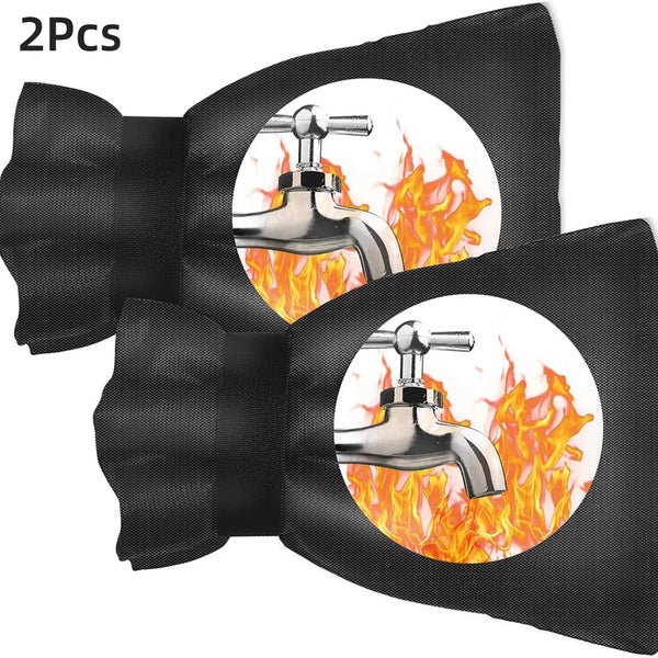 2Pcs Outdoor Faucet Cover for Winter, 15*18cm Outside Freeze Protection