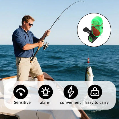 2 PCS Smart Fishing Bite Alarm with LED: Electronic Sound Alert Bite Detector for Fishing Poles